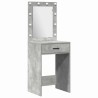 Table de Toilette 2 pcs Gris 50 x 41 x 135 cm Bois d'ingénierie 623969623969