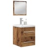 Ensemble de mobilier de salle de bain 2 pcs Bois Ancien 623972623972