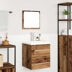 Ensemble de mobilier de salle de bain 2 pcs Bois Ancien 623972623972