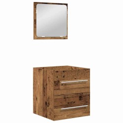 Ensemble de mobilier de salle de bain 2 pcs Bois Ancien 623972623972
