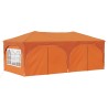 Tente de fête pop-up 575 x 288 x 245 cm Orange Tissu Oxford 623973623973