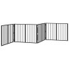 Porte pour chien 4 pcs Noir 80 x 60 cm Acier galvanisé 623975623975