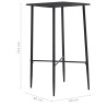 Table de bar Noir 60x60x111 cm MDF 623976623976