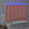 Tête de lit à LED Rose 100x5x118/128 cm Velours 623977623977