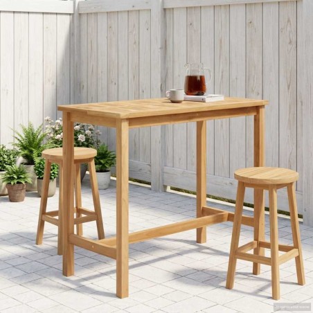 Table de bar Naturel 110 x 60 x 105 cm Teck Massif 623978623978