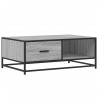 Table basse sonoma gris 90x57x35 cm bois d'ingénierie et métal 623980623980