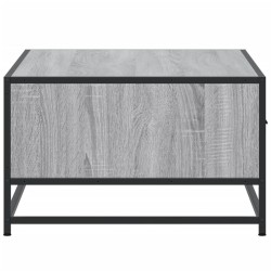 Table basse sonoma gris 90x57x35 cm bois d'ingénierie et métal 623980623980