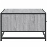 Table basse sonoma gris 90x57x35 cm bois d'ingénierie et métal 623980623980