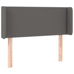 Tête de lit à LED Gris 93x16x78/88 cm Similicuir 623981623981