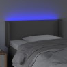 Tête de lit à LED Gris 93x16x78/88 cm Similicuir 623981623981