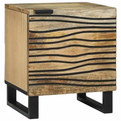 Table de chevet 2 pcs Naturel 40 x 33 x 46 cm Bois d'ingénierie 623983623983