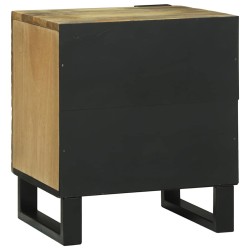 Table de chevet 2 pcs Naturel 40 x 33 x 46 cm Bois d'ingénierie 623983623983