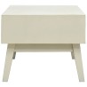 Table basse avec 2 tiroirs Gris sculpté 110x50x40 cm Bois 623984623984
