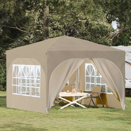 Tente de fête pop-up 290 x 290 x 245 cm Crème 623986623986