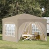 Tente de fête pop-up 290 x 290 x 245 cm Crème 623986623986