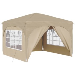 Tente de fête pop-up 290 x 290 x 245 cm Crème 623986623986
