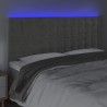 Tête de lit à LED Gris clair 160x5x118/128 cm Velours 623989623989
