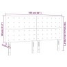 Tête de lit à LED Gris clair 160x5x118/128 cm Velours 623989623989