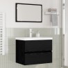 Ensemble de mobilier de salle de bain 3 pcs Chêne noir 623992623992
