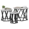 Table d'appoint empilable 3 pcs Gris Sonoma 623995623995
