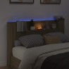 Tête de lit de rangement avec LED Chêne Sonoma 623997623997