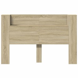 Tête de lit de rangement avec LED Chêne Sonoma 623997623997