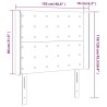 Tête de lit à LED Gris clair 103x16x118/128 cm Velours 623999623999