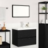 Ensemble de mobilier de salle de bain 3 pcs Chêne noir 624001624001