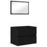 Ensemble de mobilier de salle de bain 3 pcs Chêne noir 624001624001