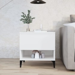 Table d'appoint Blanc 50x46x50 cm Bois d’ingénierie 624009624009