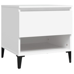 Table d'appoint Blanc 50x46x50 cm Bois d’ingénierie 624009624009