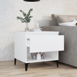 Table d'appoint Blanc 50x46x50 cm Bois d’ingénierie 624009624009
