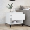 Table d'appoint Blanc 50x46x50 cm Bois d’ingénierie 624009624009