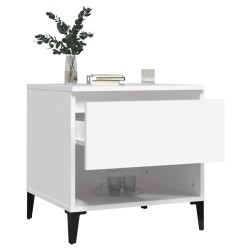 Table d'appoint Blanc 50x46x50 cm Bois d’ingénierie 624009624009