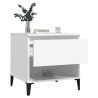 Table d'appoint Blanc 50x46x50 cm Bois d’ingénierie 624009624009