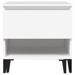 Table d'appoint Blanc 50x46x50 cm Bois d’ingénierie 624009624009