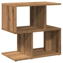 Table de chevet chêne artisanal 50x30x51,5 cm bois d'ingénierie 624010624010