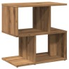 Table de chevet chêne artisanal 50x30x51,5 cm bois d'ingénierie 624010624010