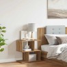 Table de chevet chêne artisanal 50x30x51,5 cm bois d'ingénierie 624010624010