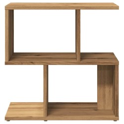 Table de chevet chêne artisanal 50x30x51,5 cm bois d'ingénierie 624010624010