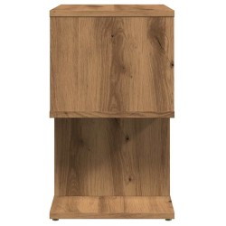 Table de chevet chêne artisanal 50x30x51,5 cm bois d'ingénierie 624010624010