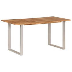 Table de salle à manger 154x80x76 cm Bois d'acacia solide 624012624012
