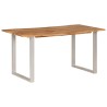 Table de salle à manger 154x80x76 cm Bois d'acacia solide 624012624012