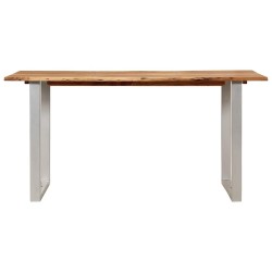 Table de salle à manger 154x80x76 cm Bois d'acacia solide 624012624012