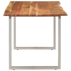 Table de salle à manger 154x80x76 cm Bois d'acacia solide 624012624012