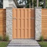 Porte de Jardin 100 x 150 cm WPC et Aluminium Marron 624015624015