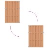 Porte de Jardin 100 x 150 cm WPC et Aluminium Marron 624015624015