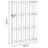 Porte de Jardin 100 x 150 cm WPC et Aluminium Marron 624015624015