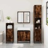 Armoire de lavabo de salle de bain chêne fumé 65x33x60 cm 624019624019