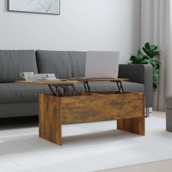 Table basse Chêne fumé 102x50,5x46,5 cm Bois d'ingénierie 624021624021
